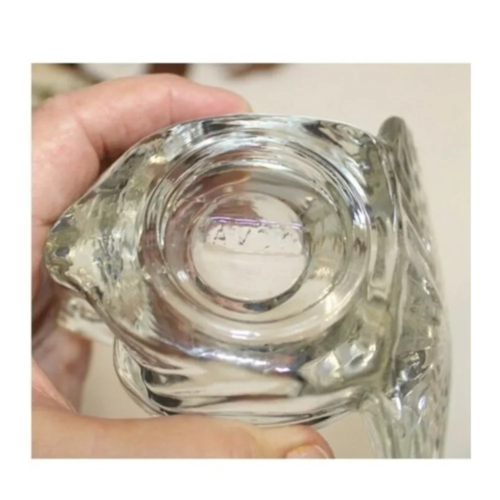Vintage Avon Glass Peacock Candle Holder Votive Fall Harvest Turkey Holiday